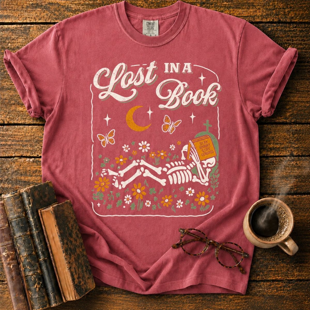 Lost in a Spooky Book Meadow T-Shirt