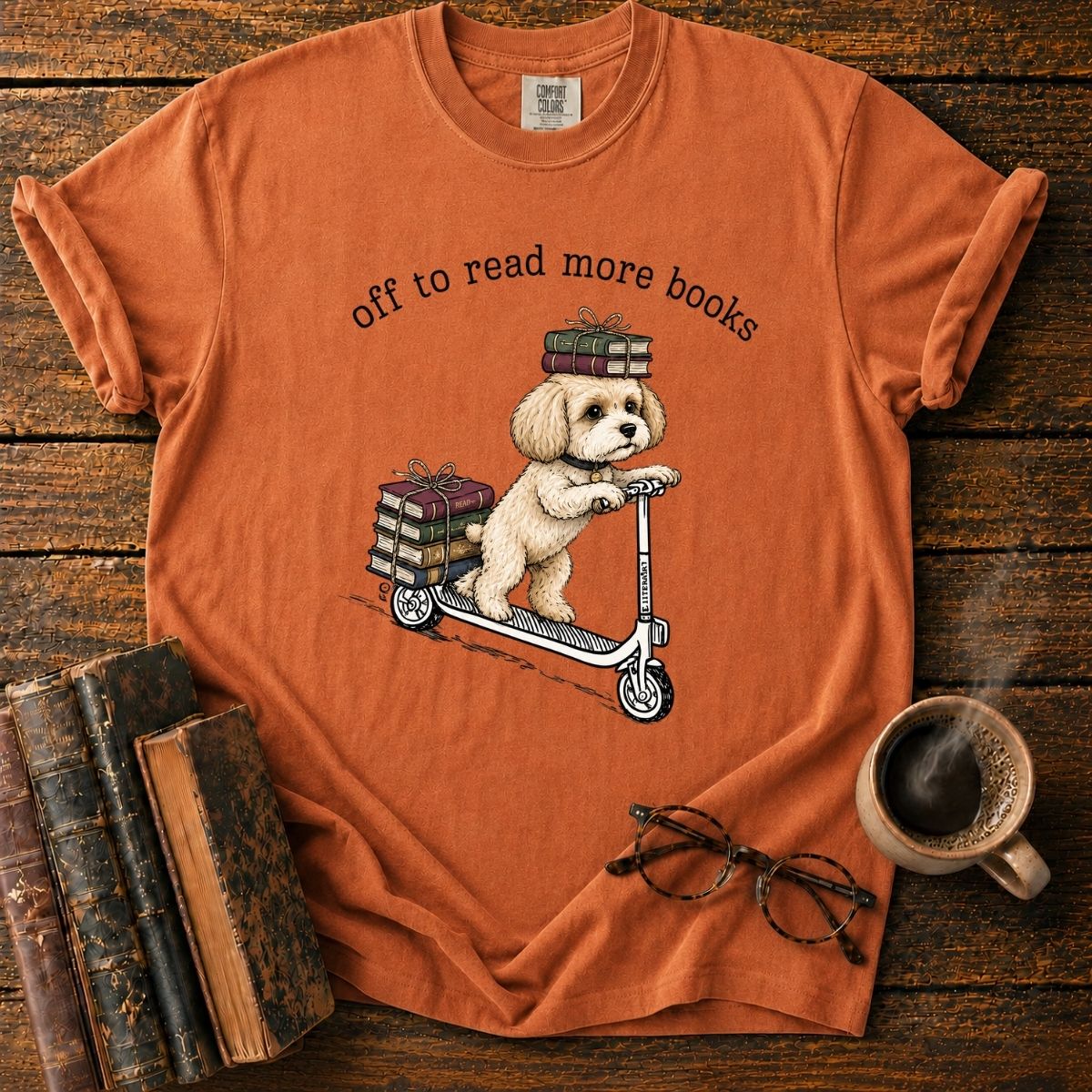 Off to Read More Books T-Shirt