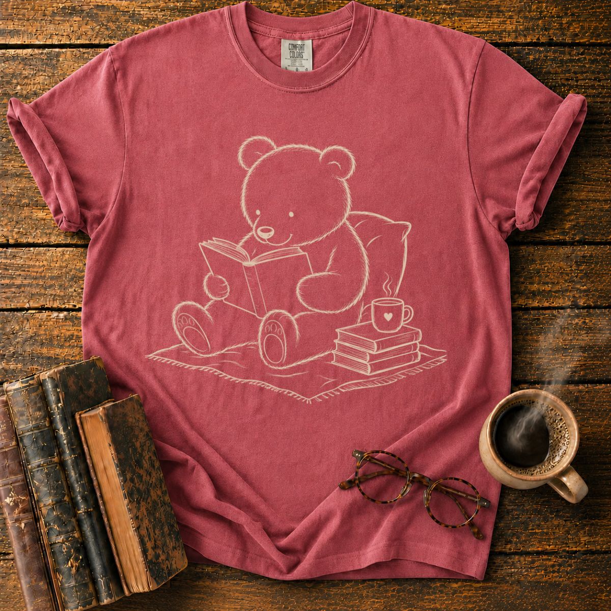Teddy Bear Reading Corner T-Shirt