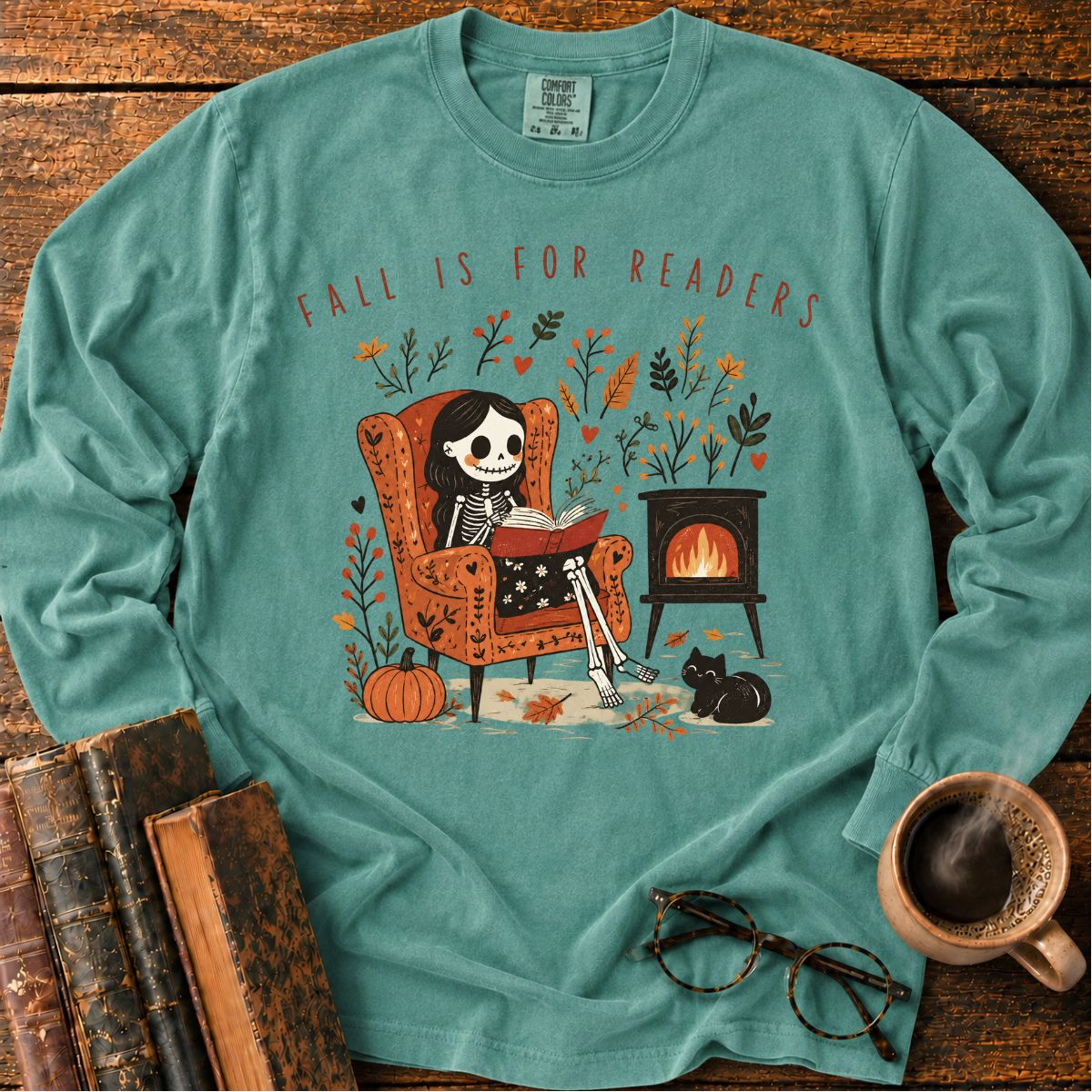 Fall Is For Readers LS T-Shirt
