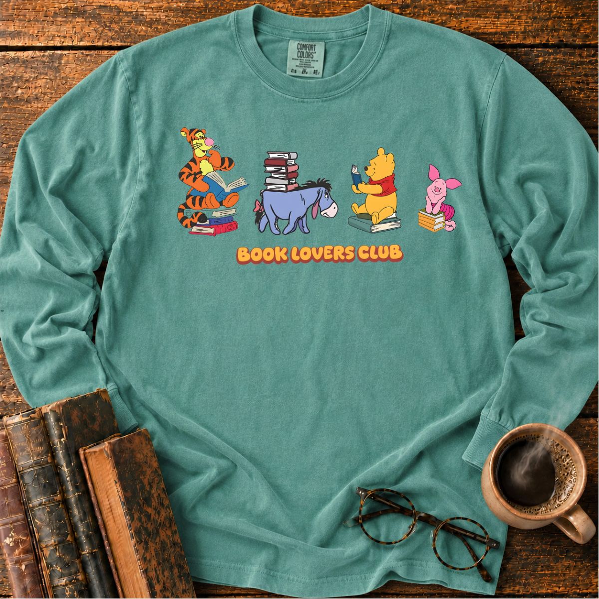 Book Lovers Club Reading Friends LS T-Shirt