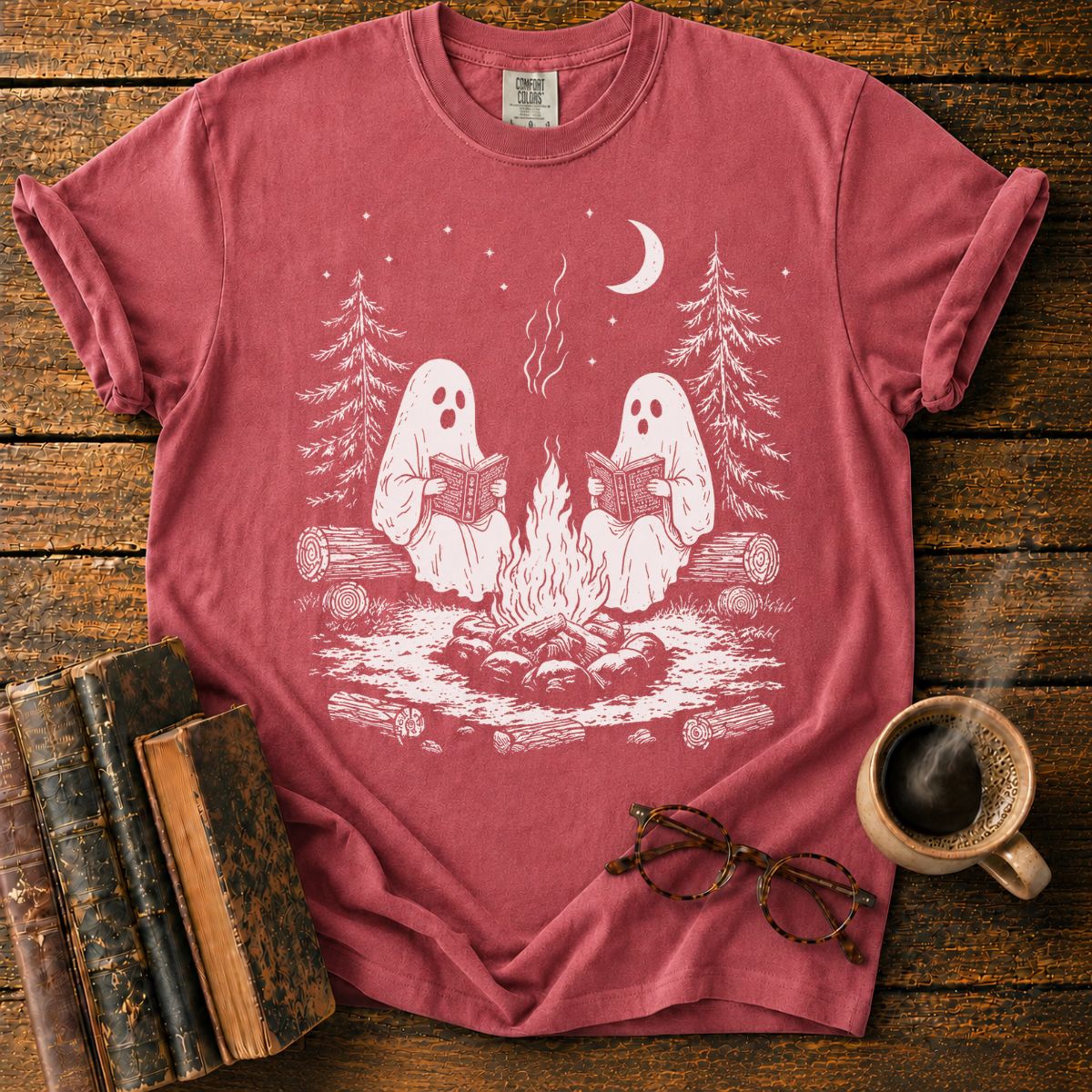 Ghostly Campfire Book Club T-Shirt