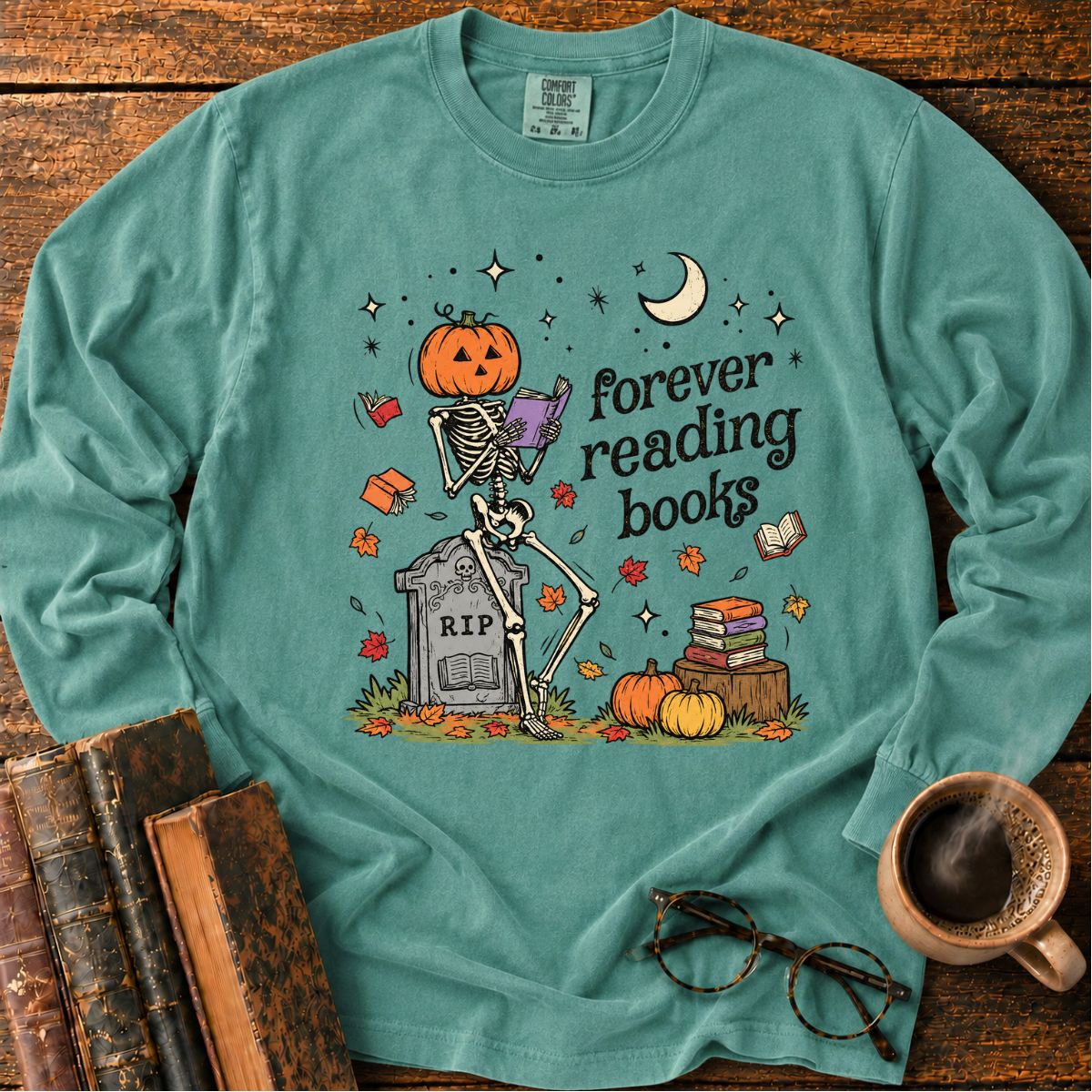 Forever Reading Books LS T-Shirt