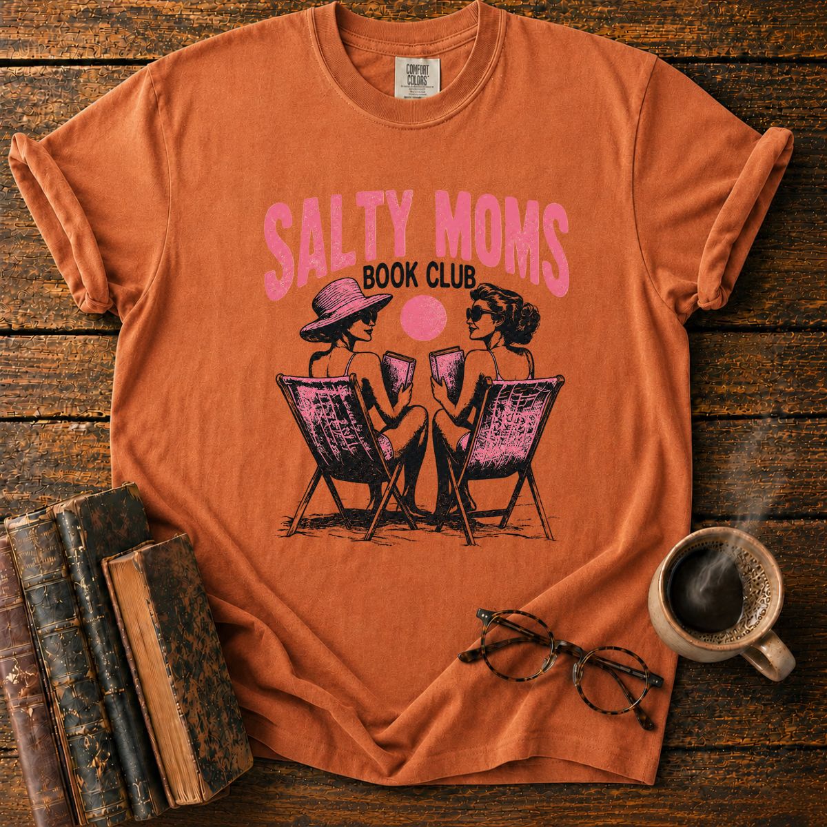 Salty Moms Beach Book Club T-Shirt
