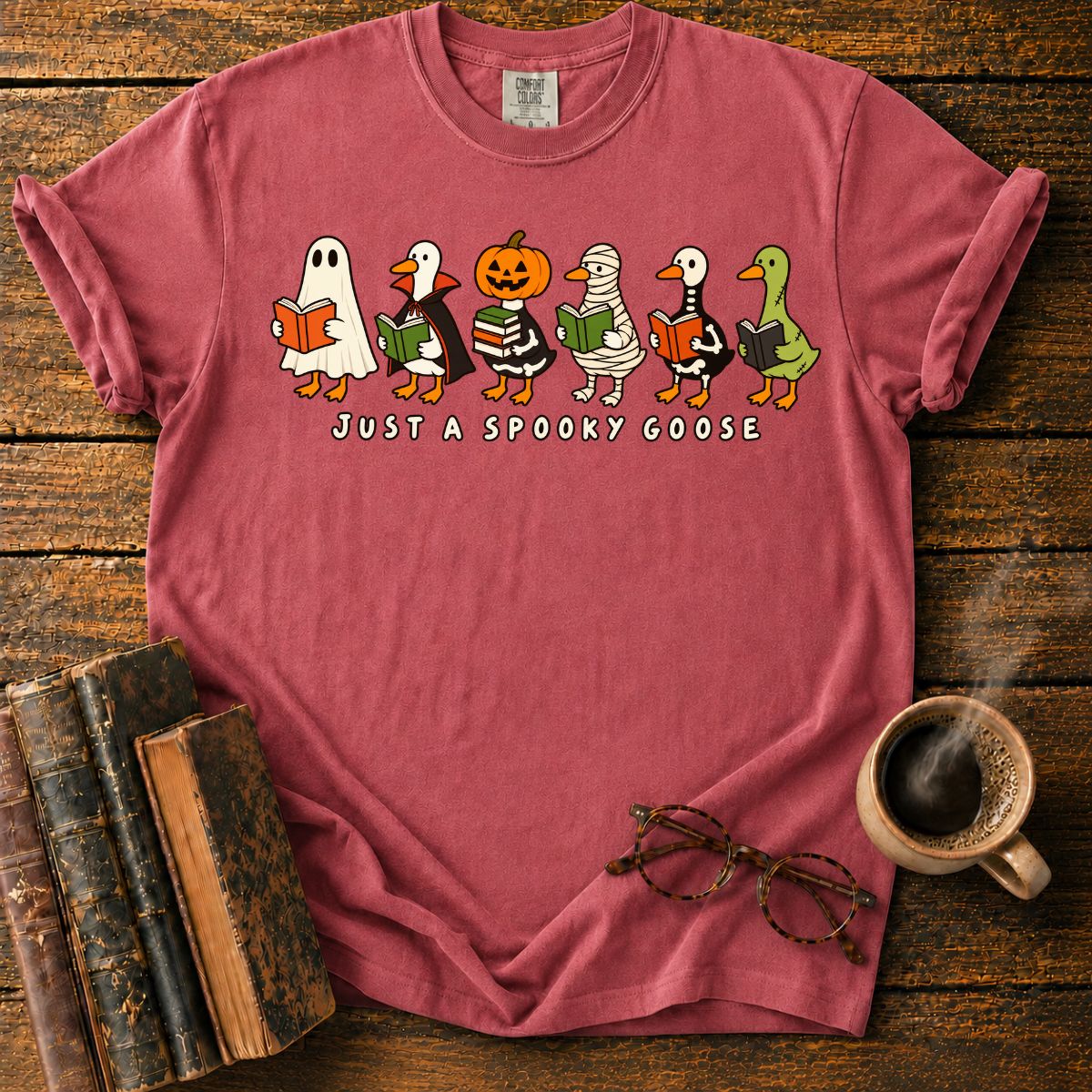 Spooky Goose Book Club T-Shirt
