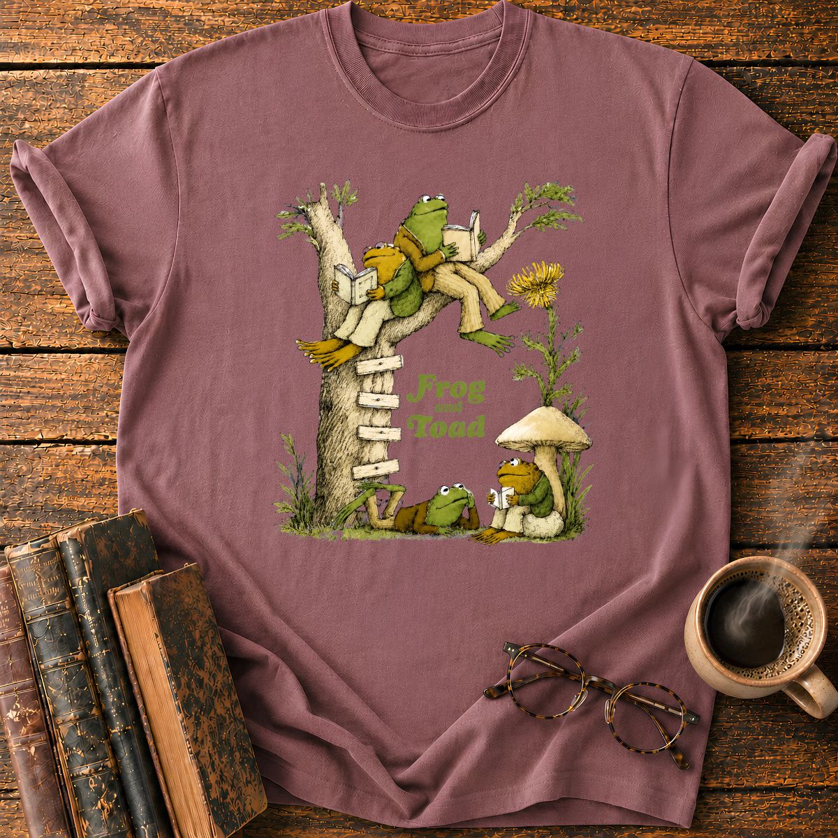 Frog and Toad Under the Tree T-Shirt