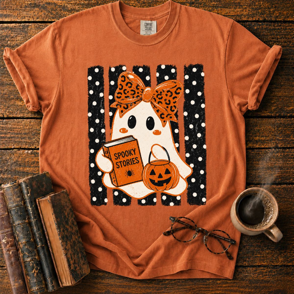 Cute Vintage Halloween Ghost T-Shirt