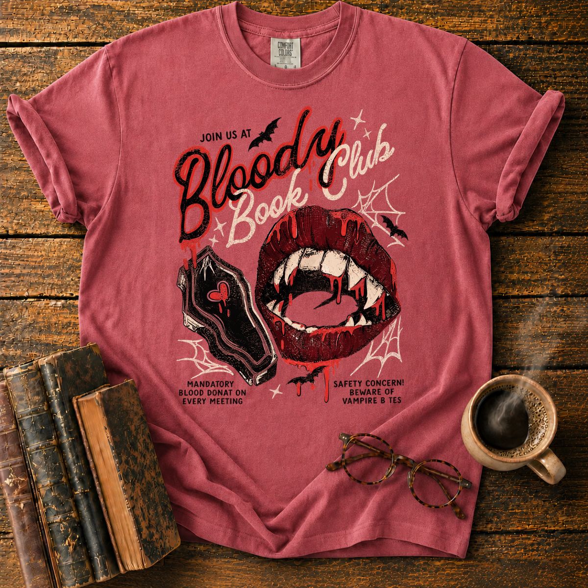 Blood Book Club Horror T-Shirt