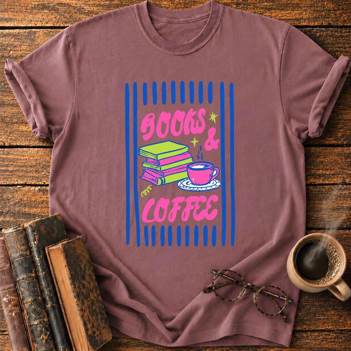 Books & Coffee T-Shirt