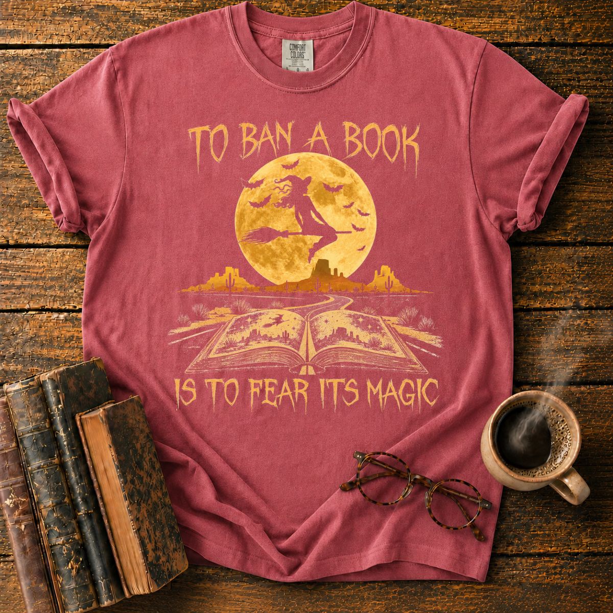 Magic Book on the Desert Highway T-Shirt