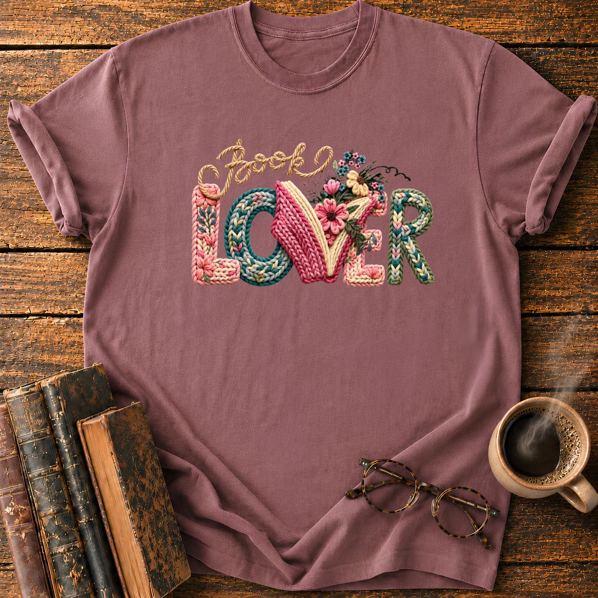 Book Lover in Bloom T-Shirt
