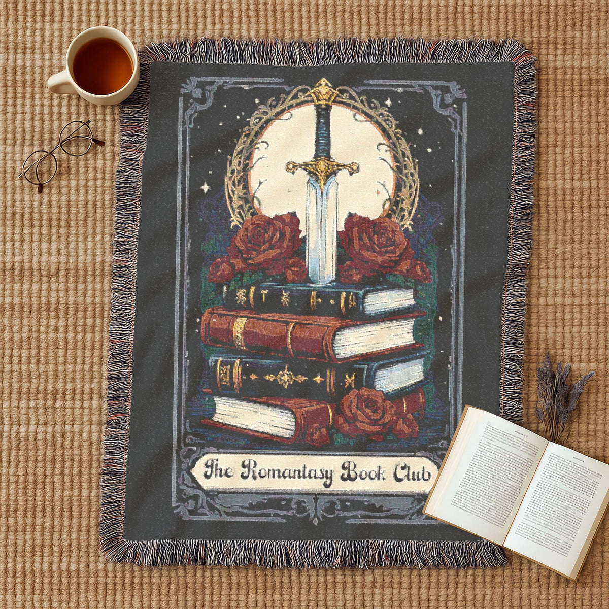 Romantasy Book Club Woven Blanket