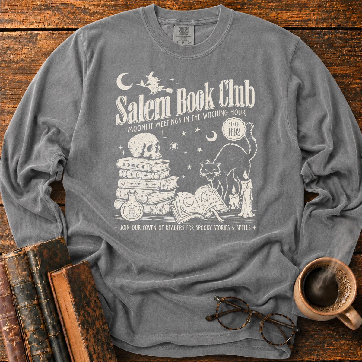 Salem Book Club Witchy LS T-Shirt