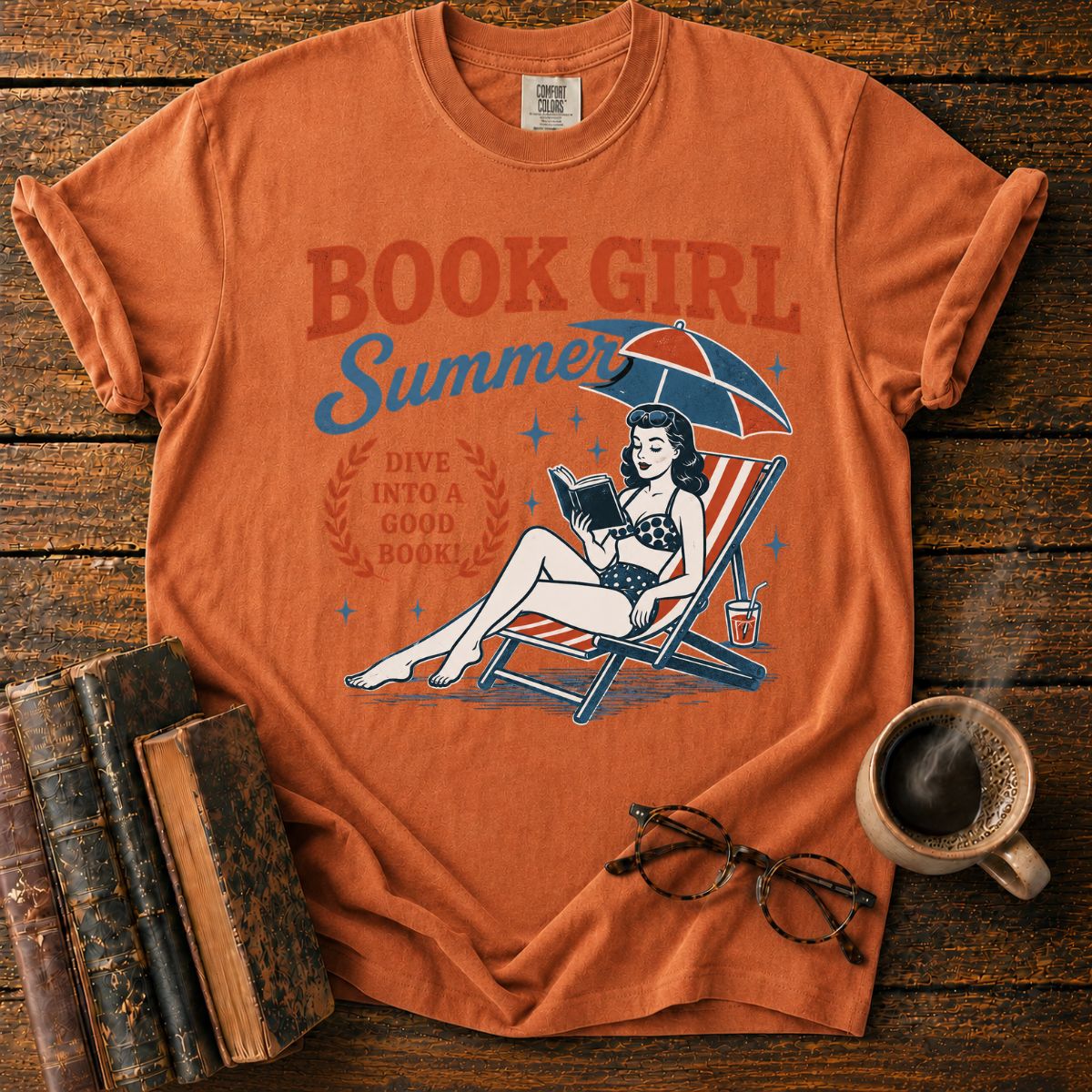 Book Girl Summer Reading Retreat T-Shirt