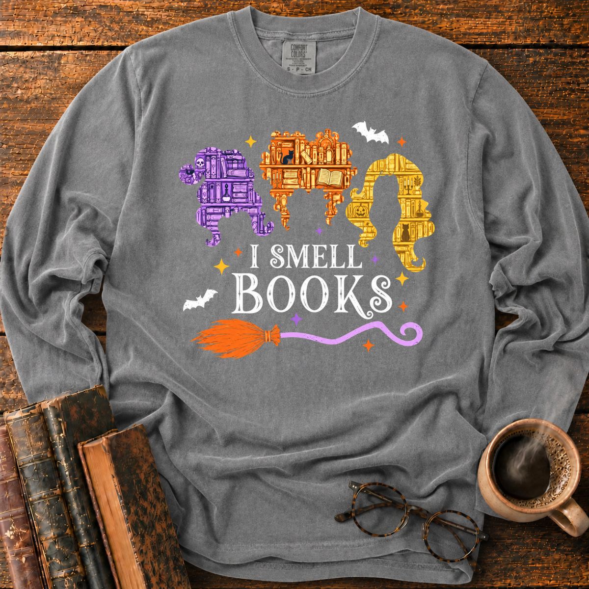 I Smell Books Halloween LS T-Shirt