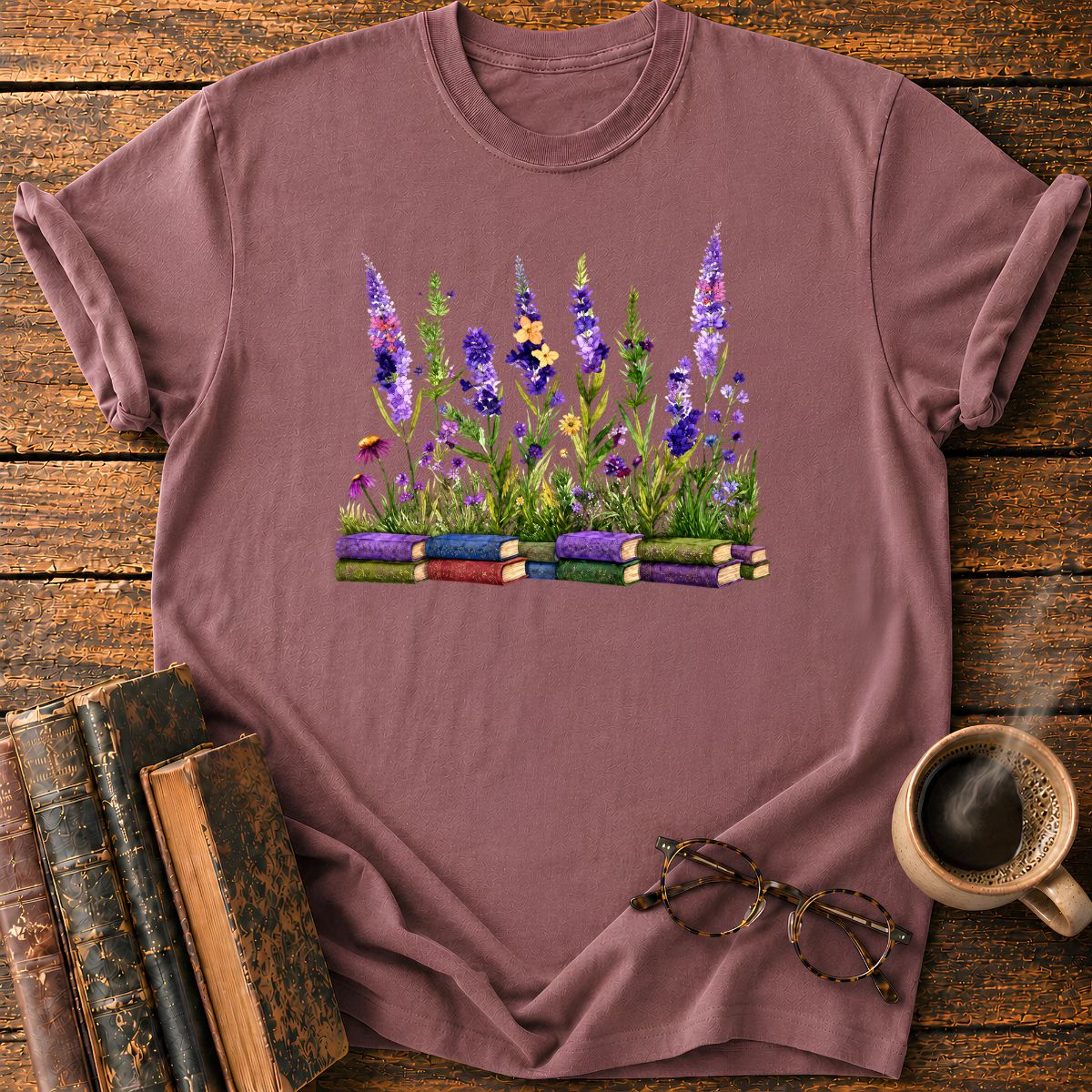 Lavender Library T-Shirt