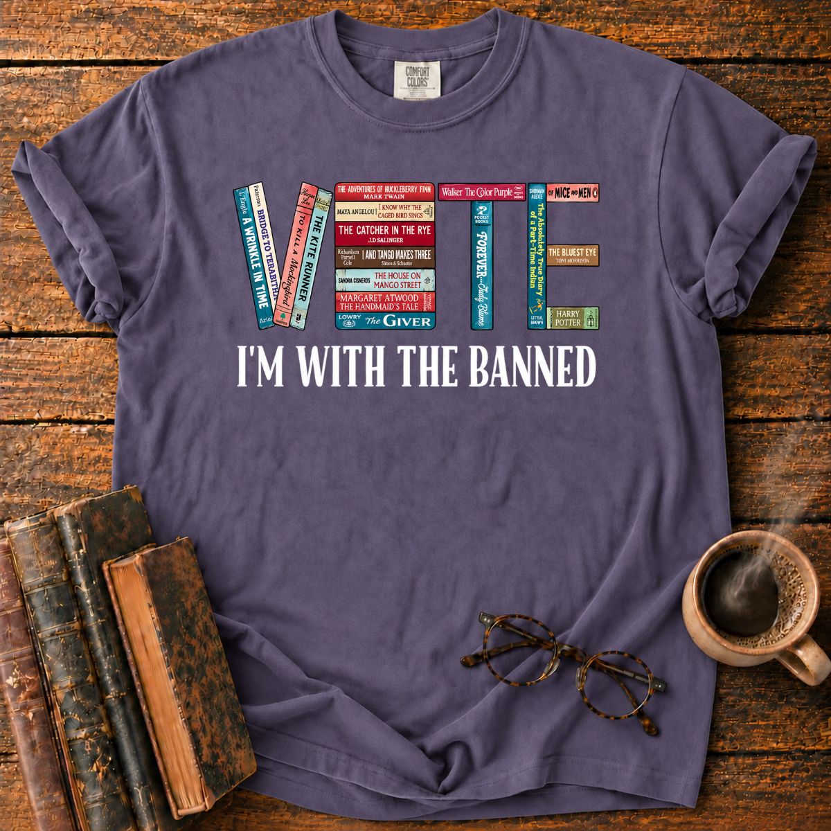 Vote I'm With The Banned Books T-Shirt