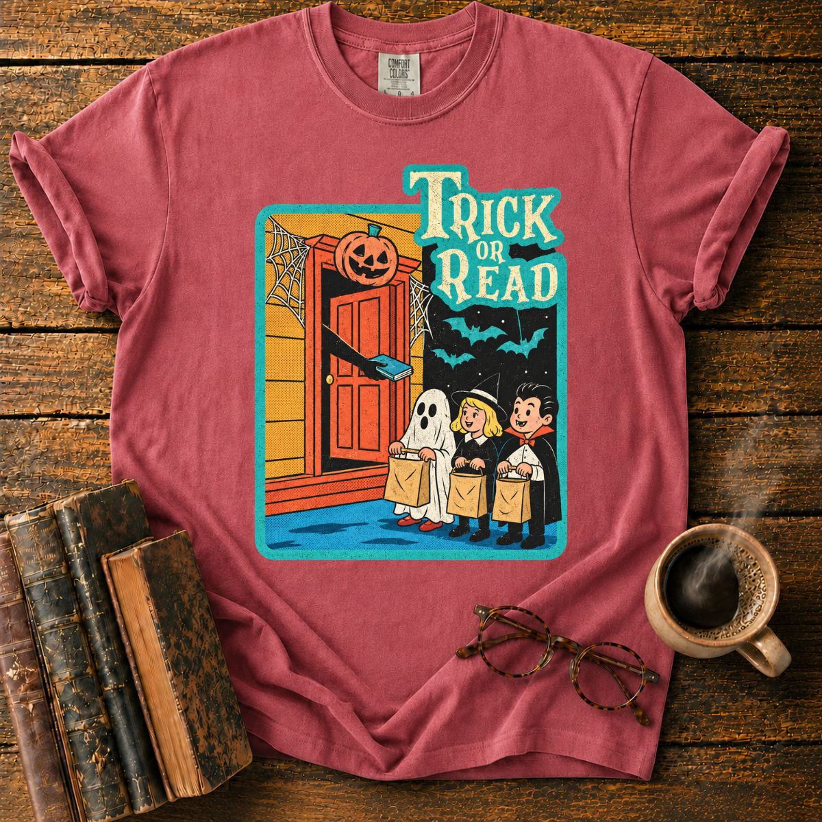 Trick or Read Halloween T-Shirt