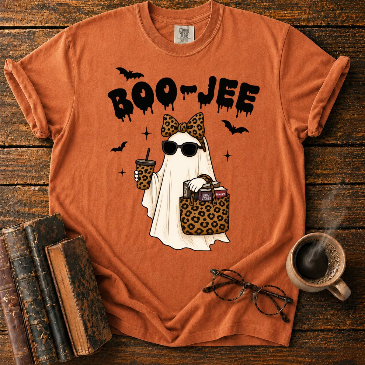 Boo-Jee Ghost’s Halloween Chic T-Shirt