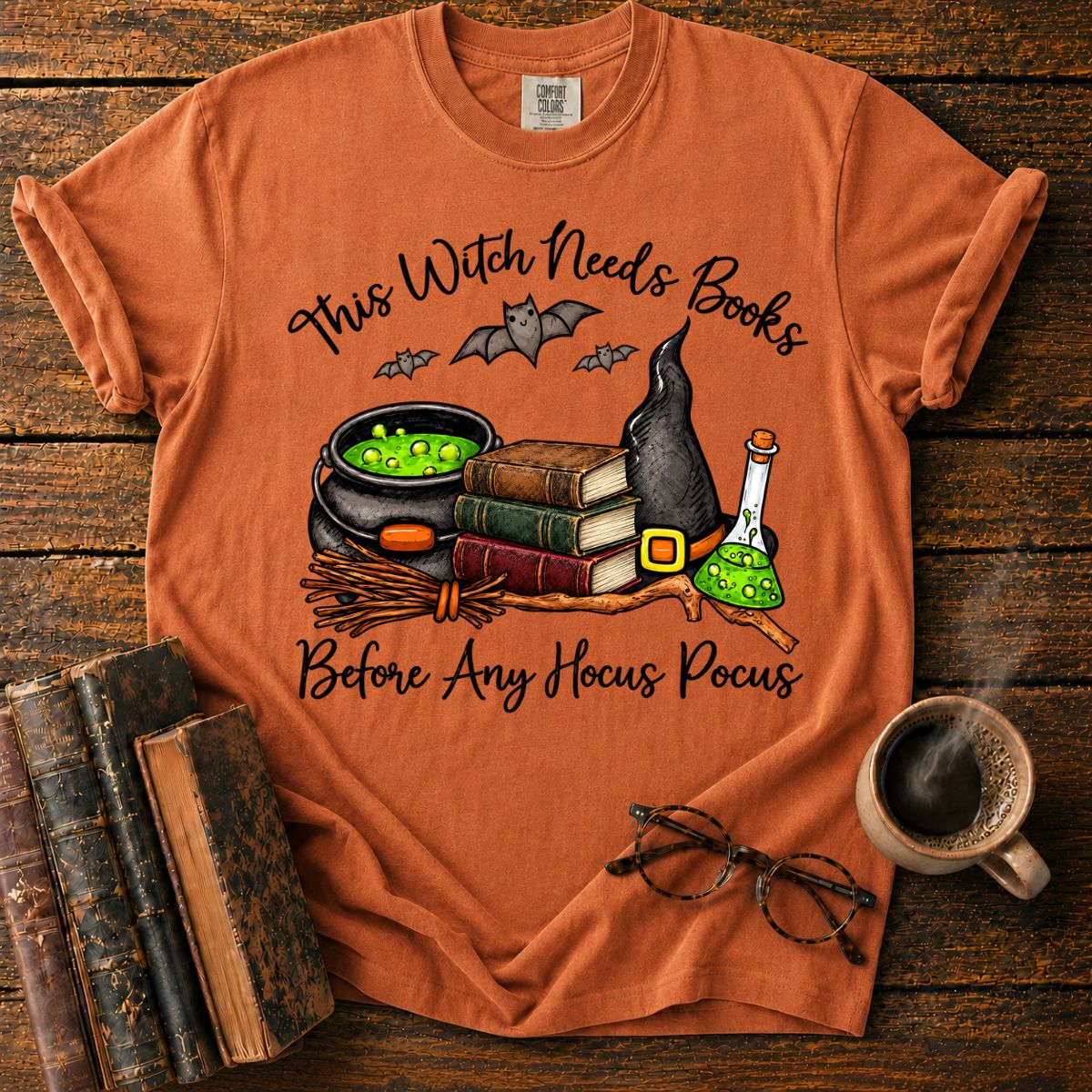 This Witch Needs Vintage Books T-Shirt
