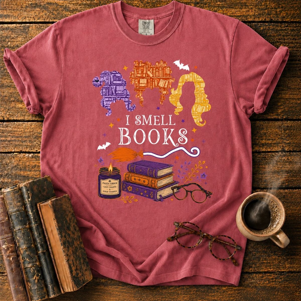 I Smell Books_ Magical Reading Night T-Shirt