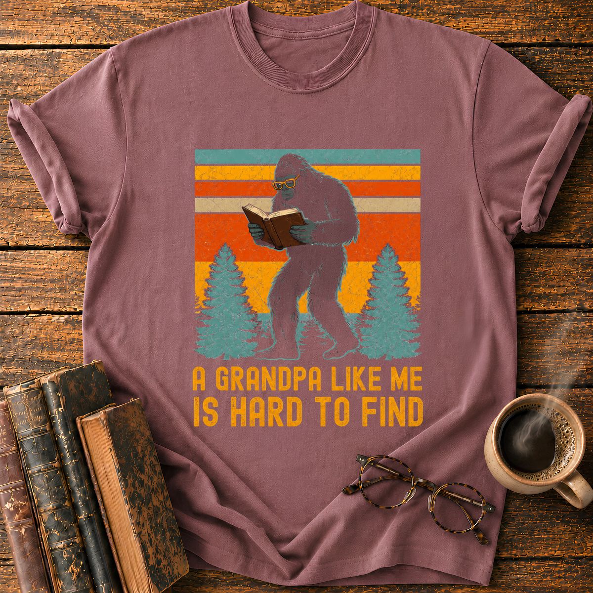 Vintage Bigfoot Reading T-Shirt