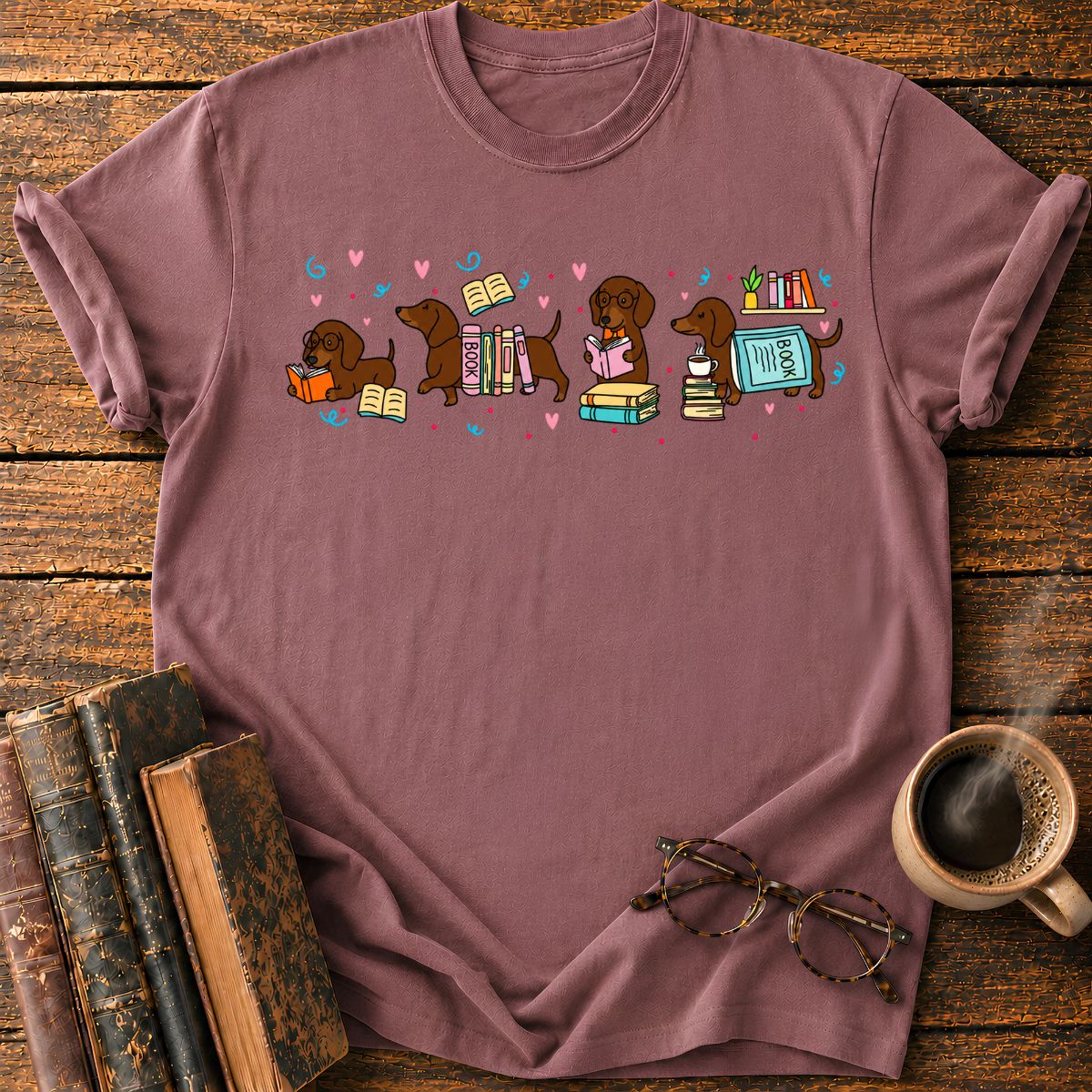 Dogs Reading A Book T-Shirt