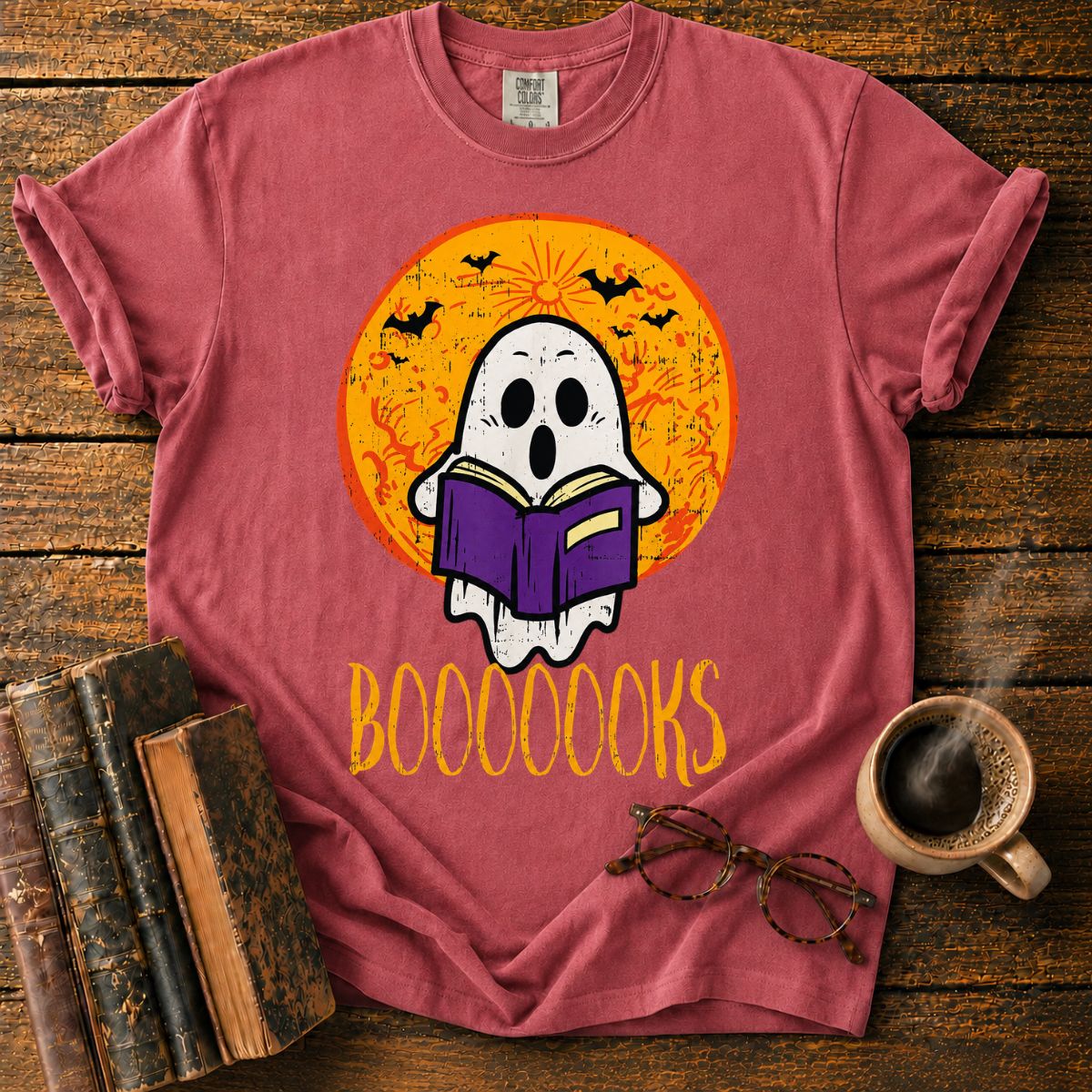 Ghostly Halloween Book Night T-Shirt
