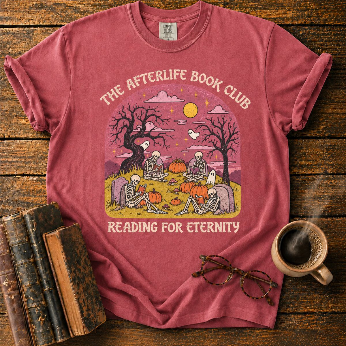 Afterlife Book Club Skeleton T-Shirt