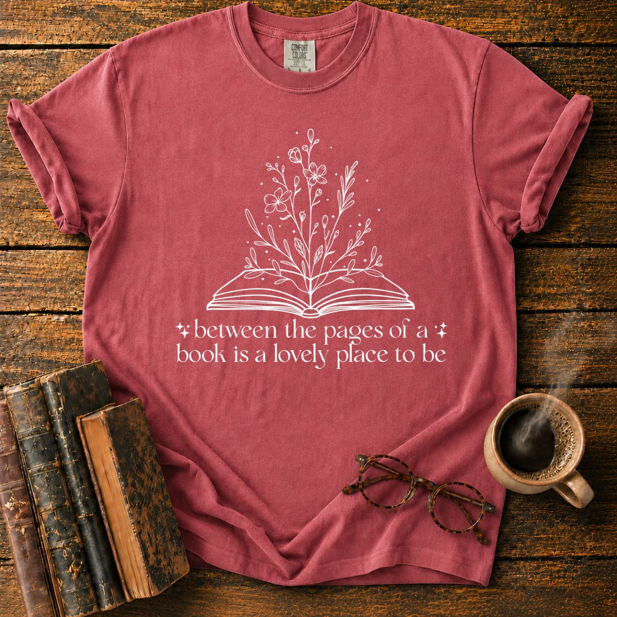 Botanical Book Quote on Forest T-Shirt