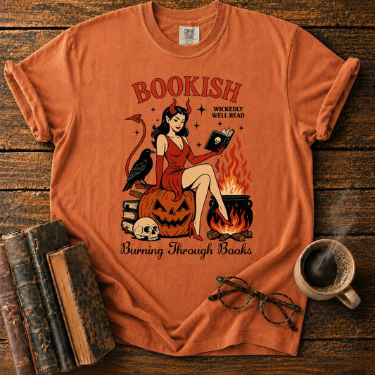 Bookish Burning Through Books T-Shirt
