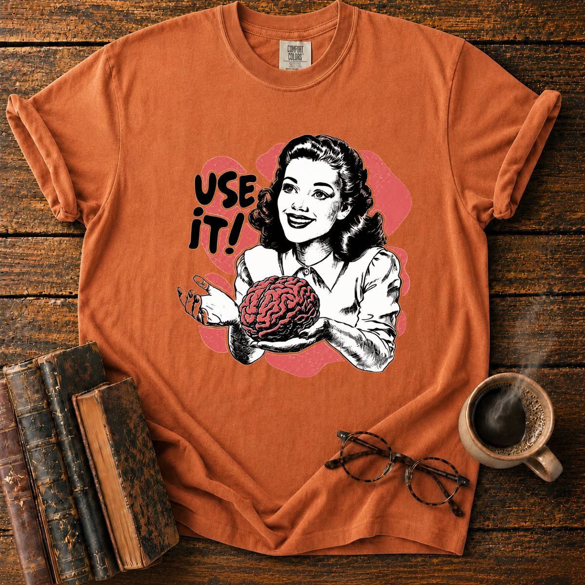 Use It! Retro Brainpower T-Shirt