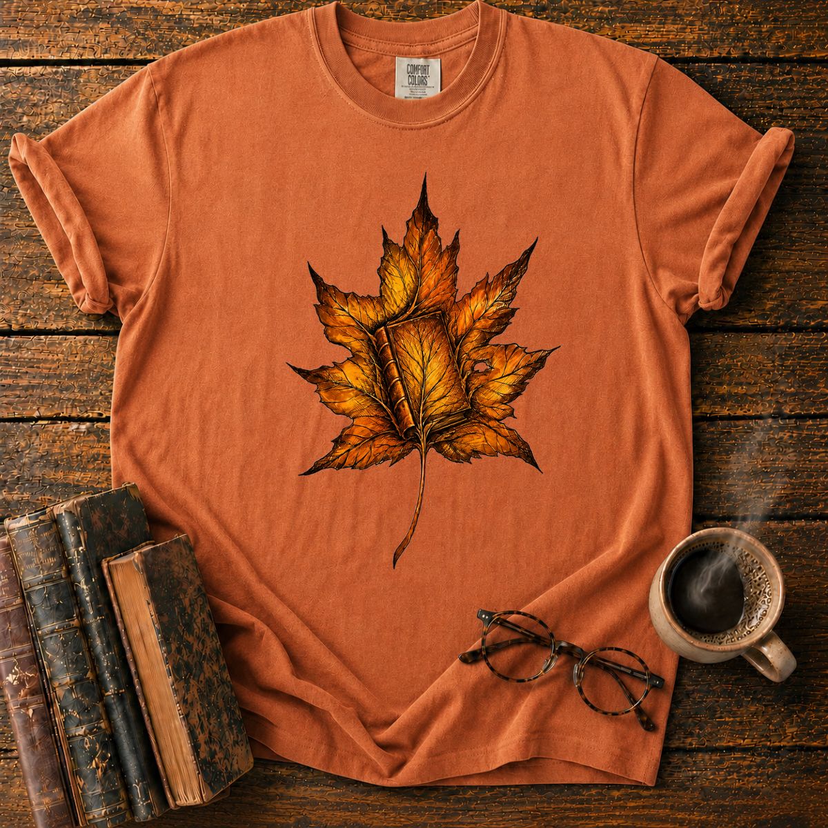 Book In A Leaf T-Shirt