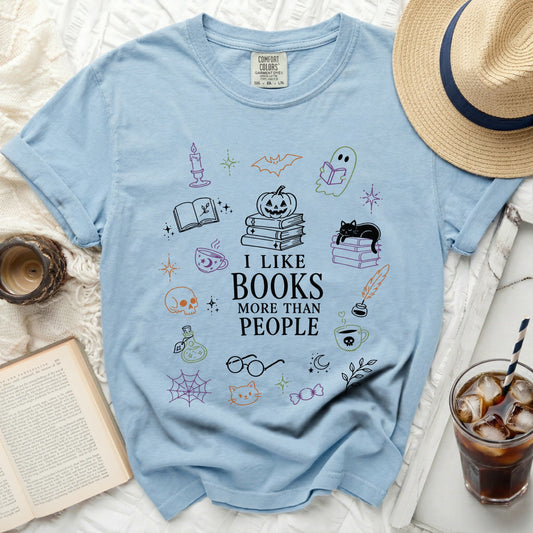 Spooky Reader Every Page a Spell Tee