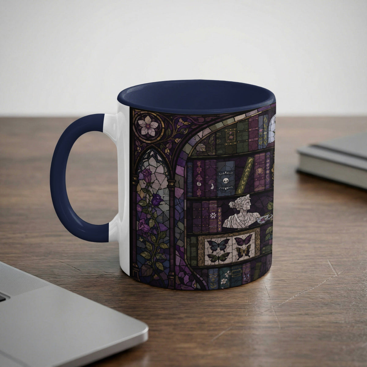 Enchanted Library Stained Glass Mug