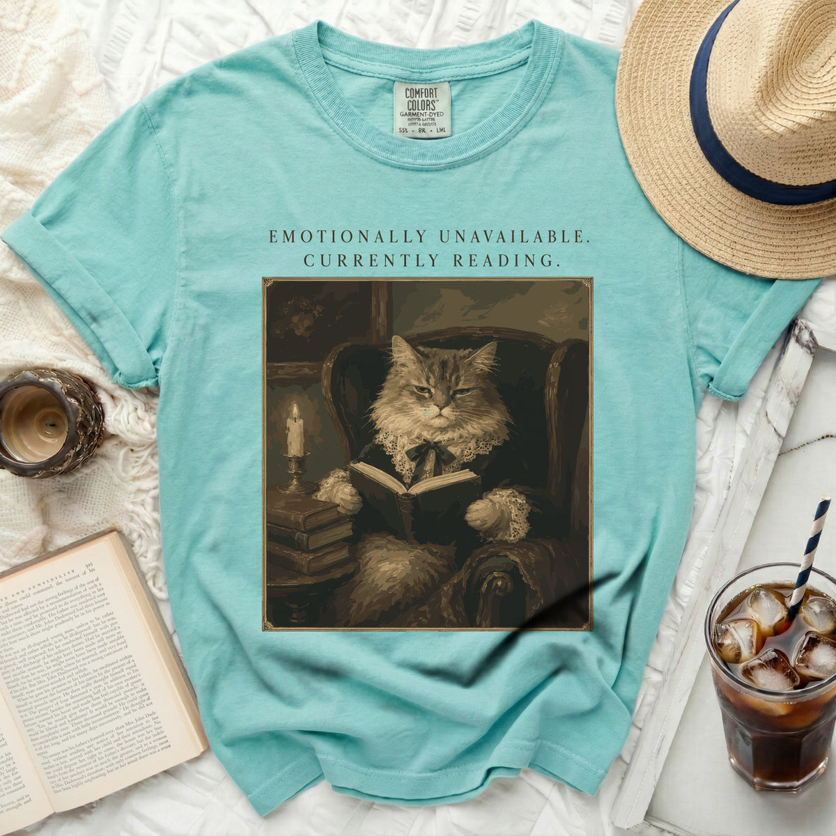 Unavailable Reader Cat Tee