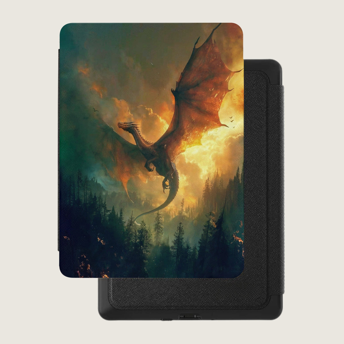 Dragon Fire Sky Kindle Case