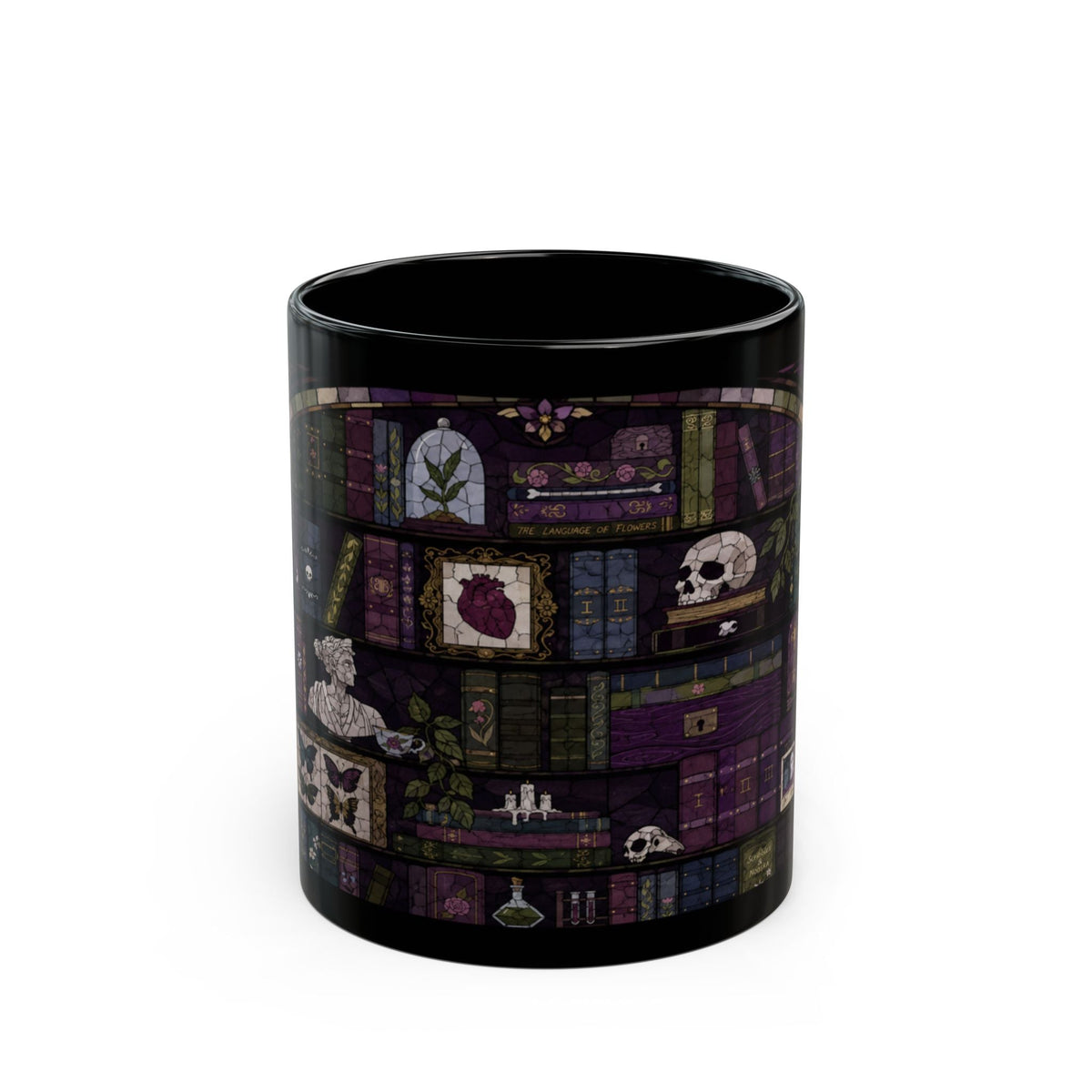 Enchanted Library Stained Glass Mug
