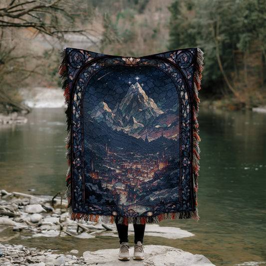 Night Court Woven Throw Blanket