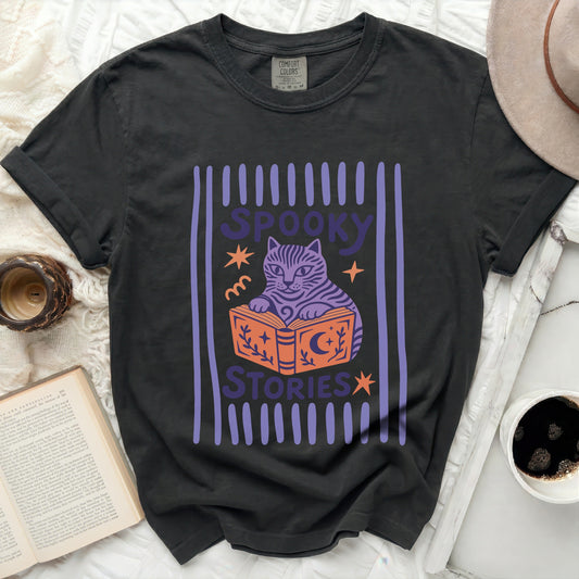 Spooky Cat Stories Tee