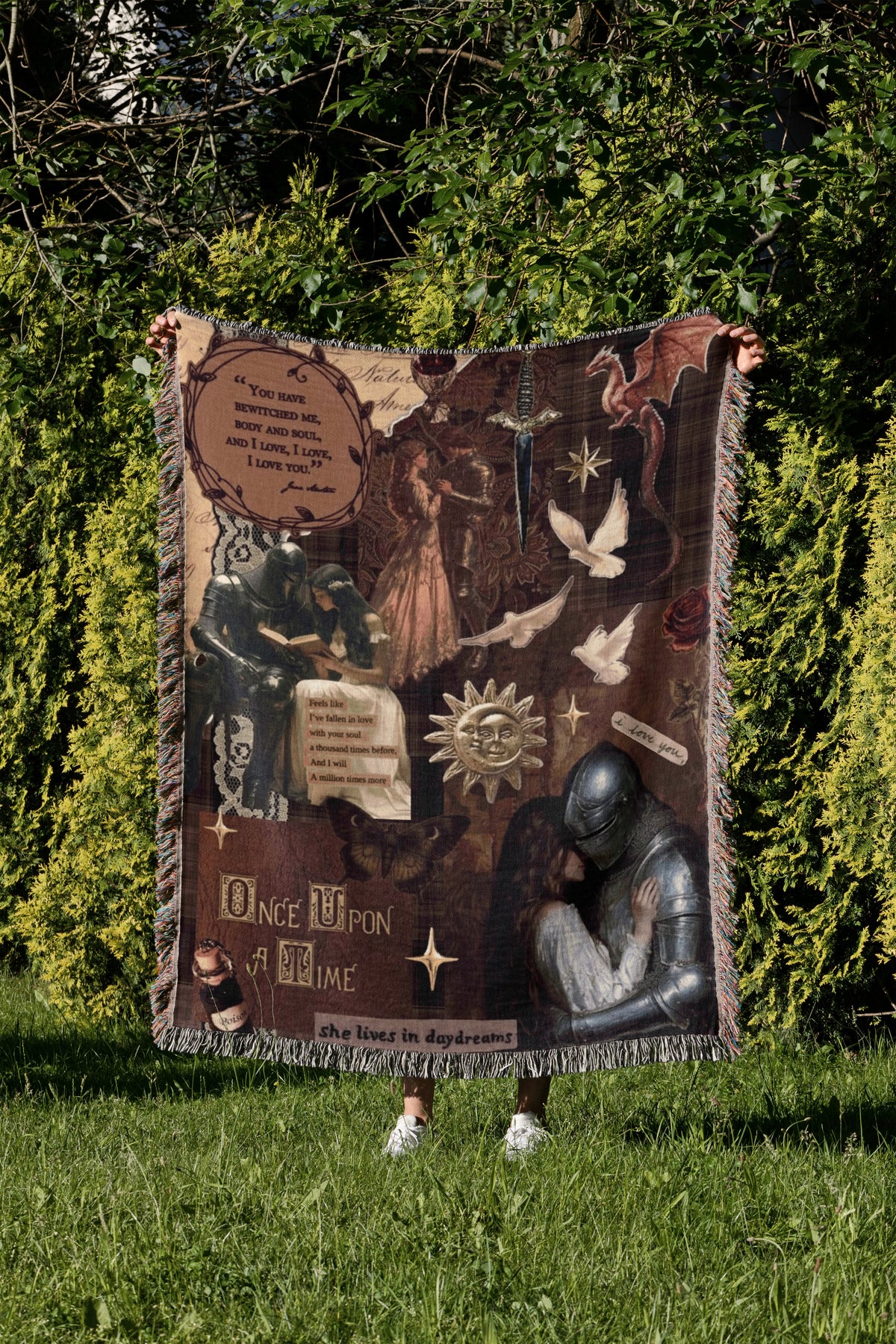 Timeless Romance Woven Throw Blanket