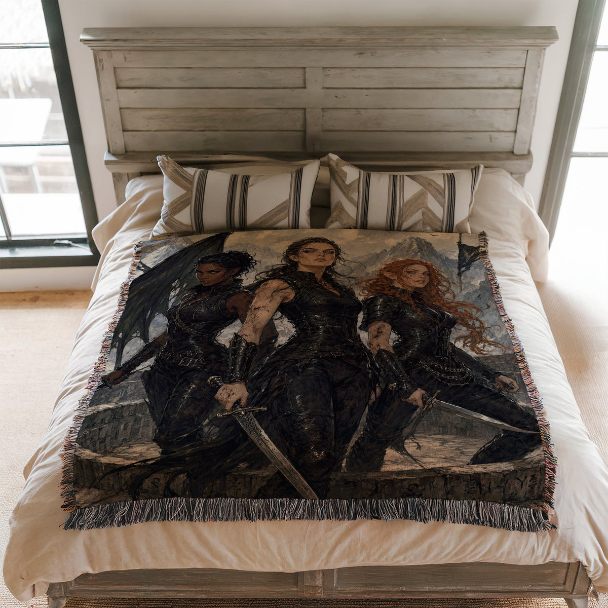 Night Court Woven Throw Blanket