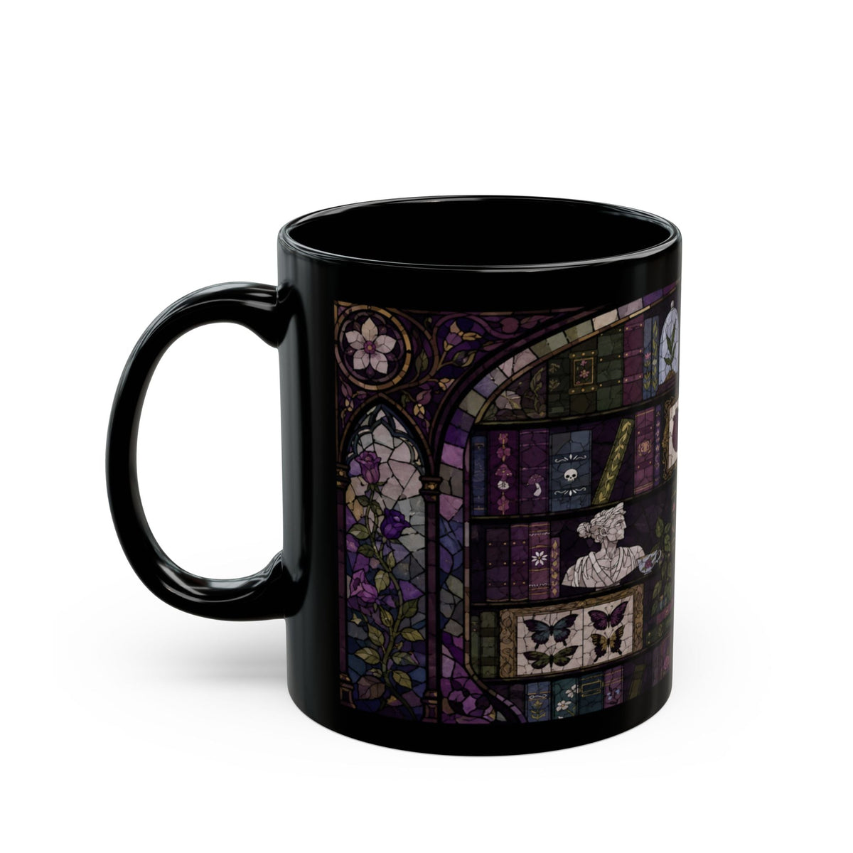 Enchanted Library Stained Glass Mug