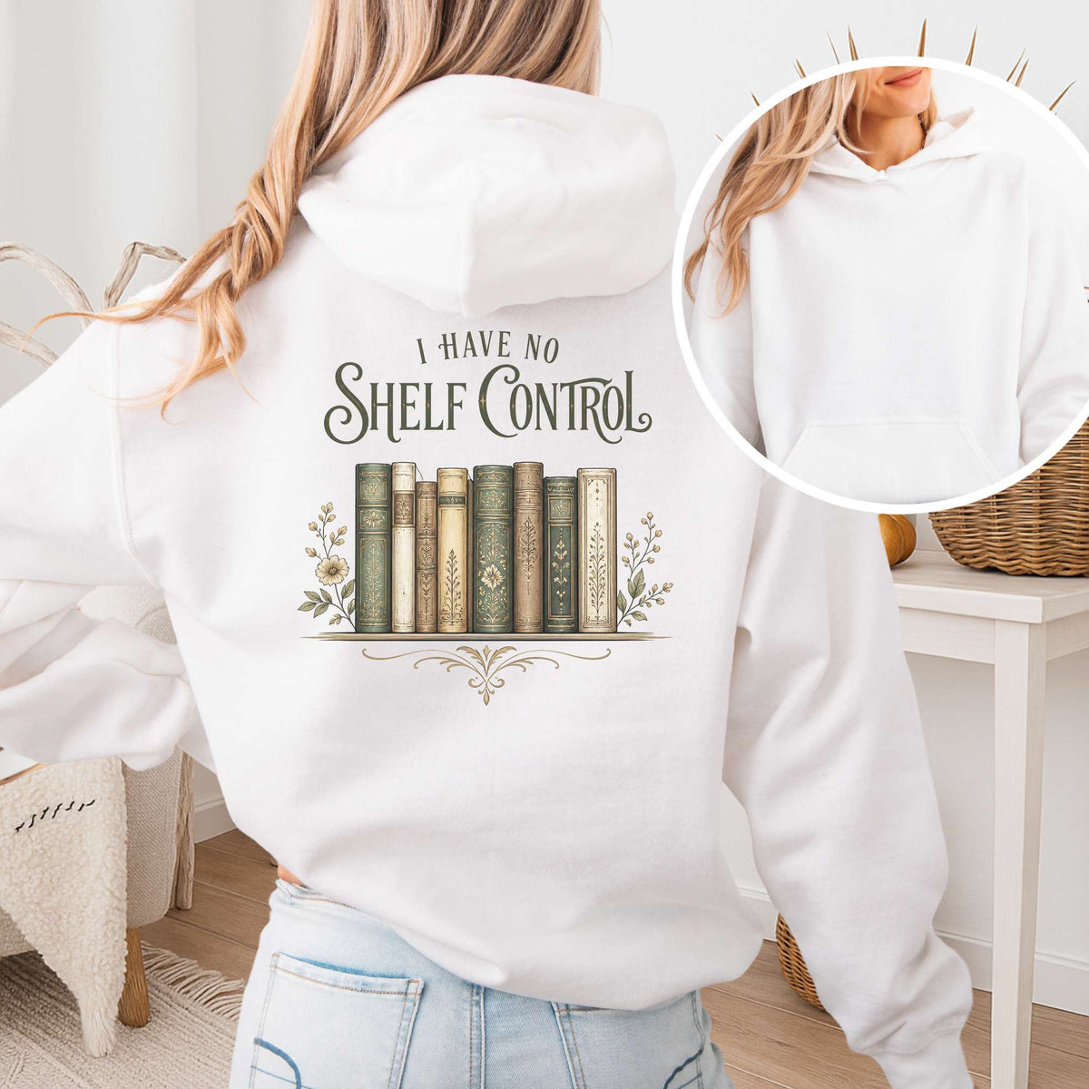 I Have No Shelf Control Bookish Hoodie