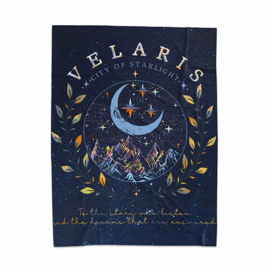 Velaris City of Starlight ACOTAR Velveteen Plush Blanket