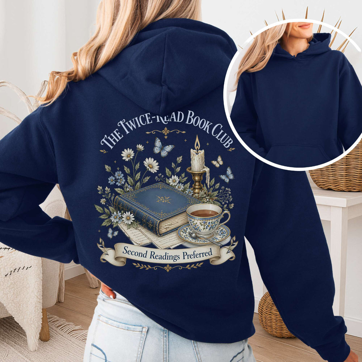 The Twice-Read Book Club Literary Hoodie