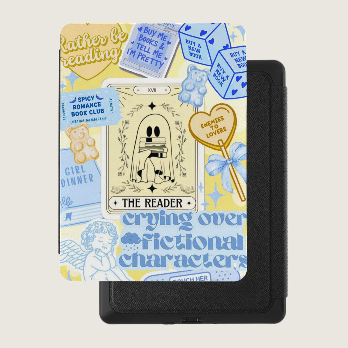 The Reader's Whimsical Kindle Case
