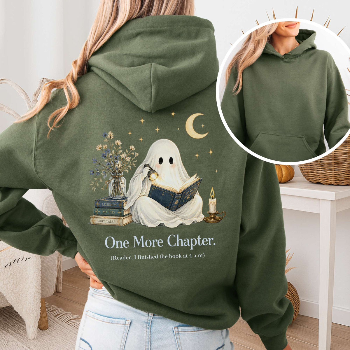 One More Chapter Ghost Reader Hoodie