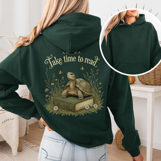 Take Time to Read Literary Hoodie