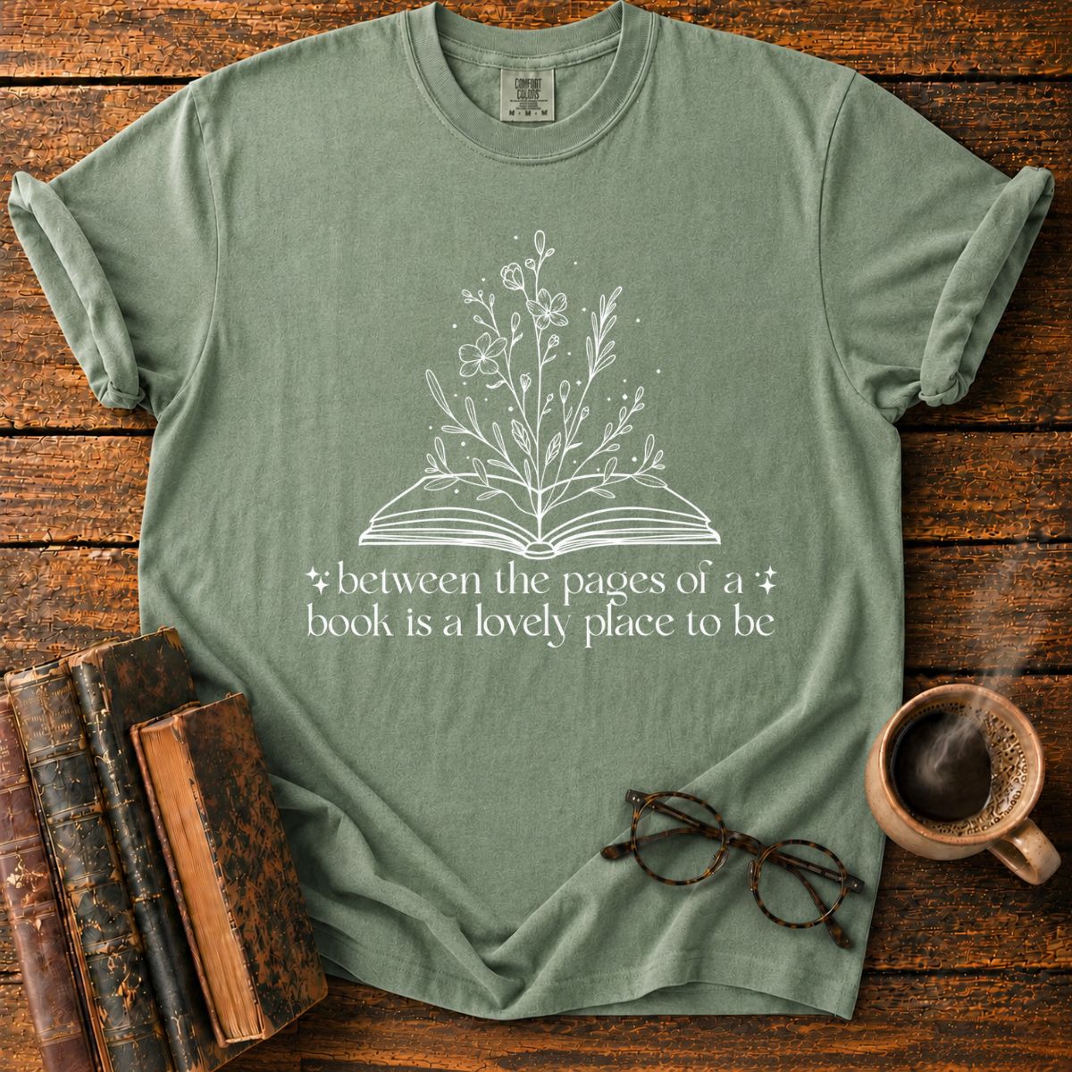 Botanical Book Quote on Forest T-Shirt
